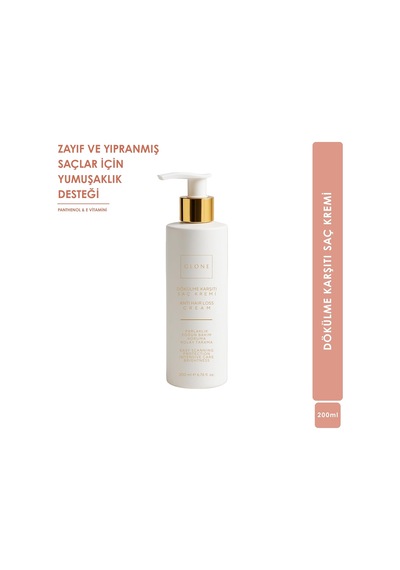 Dökülme Karşıtı Güçlendirici Saç Kremi, 200ml Kırılma Ve Kopmalara Karşı Pantenol & E Vitaminli