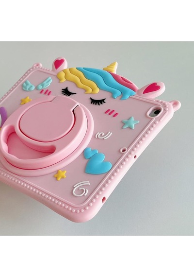 Samsung Galaxy Uyumlu Tab A7 10.4 T500 T505 T507 Kılıf Cute Dolls Standlı Eğlenceli 3d Karekterli Çocuk Kılıfı Kılıf