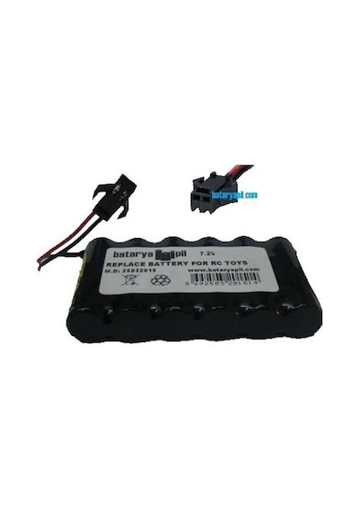 Bataryapil 7.2v 1100mah Siyah Soketli Oyuncak Araba Pili.