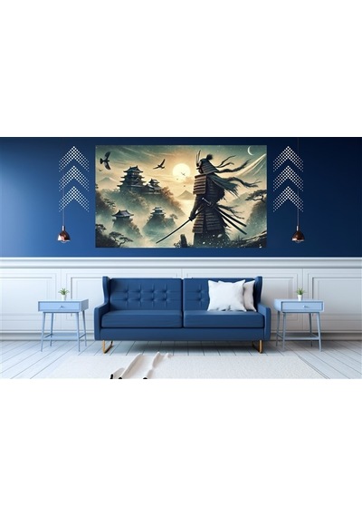 Ti-play Hazin Son 60x90cm Modern Samuray Pvc Çerçevesiz Tablo