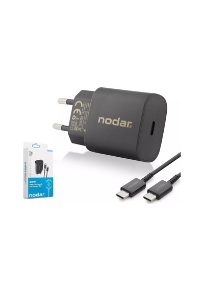 Nodar Nd1003 25w Pd Süper Hızlı Şarj Seti Type-c To Type-c Kablolu