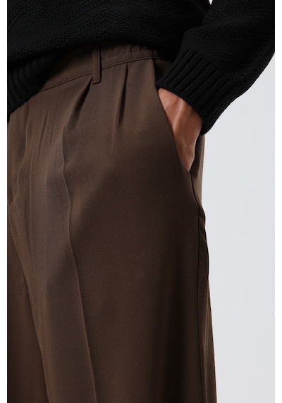 Vamos Baggy Fit Kumaş Pantolon 30-795-1 Kahve