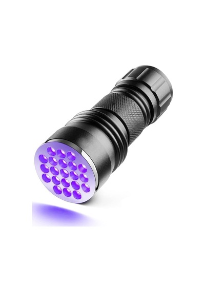 Valkyrie 21 Led 395nm Güneş Işığı Eltraviyole Uv El Feneri - Siya Siyah