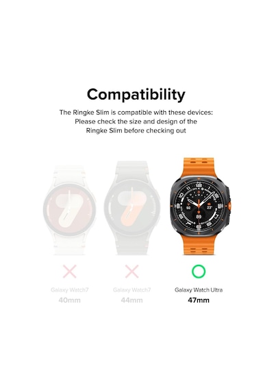Samsung Galaxy Uyumlu Watch 7 Ultra 47mm Kolay Uygulama Aparatlı Cam Ekran Koruyucu