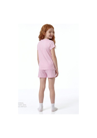 Penti Açık Pembe Kız Çocuk Cherry,Berry Pamuklu 2'li Pijama Takımı