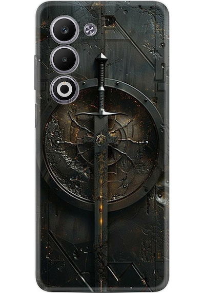 Oppo A5 Kılıf Boutique Baskılı Resimli Sword Pcode -051