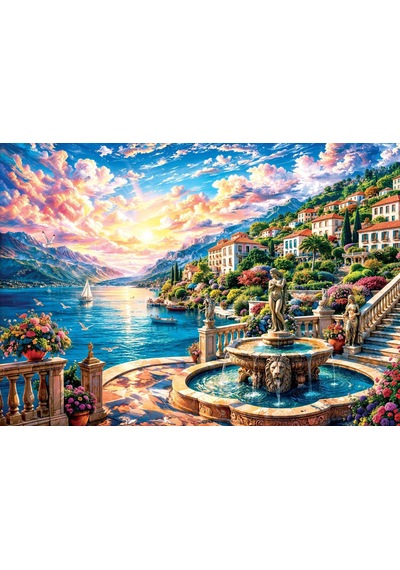 Ks Games 2000 Parça Puzzle Güneşli Riviera Sunlit Riviera - 22541