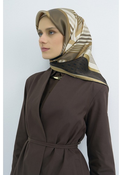 Armine Saf İpek Sura Eşarp-2026 İlkbahar-yaz- 952100d Vizon