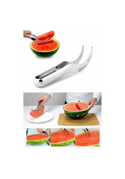 Ayrex Pratik Karpuz Kesme Dilimleme Aleti Paslanmaz Çelik 25cm