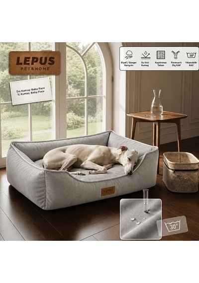 Lepus Dolce Premium Kedi Ve Köpek Yatağı Açık Gri Small 249-54011.01