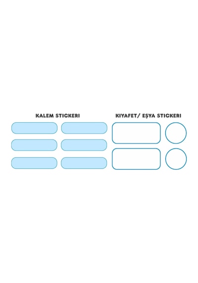Bimotif Kahraman Figürlü İsimlik, Ders Programı, Kalem Ve Eşya Sticker Seti, Mavi 10 Sayfa