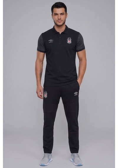 Beşiktaş Lisanslı Umbro Eşofman Altı+polo T-shirt 03-siyah