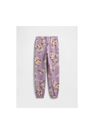 Kız Çocuk Relaxed Gap Logo Jogger Eşofman Altı Mor