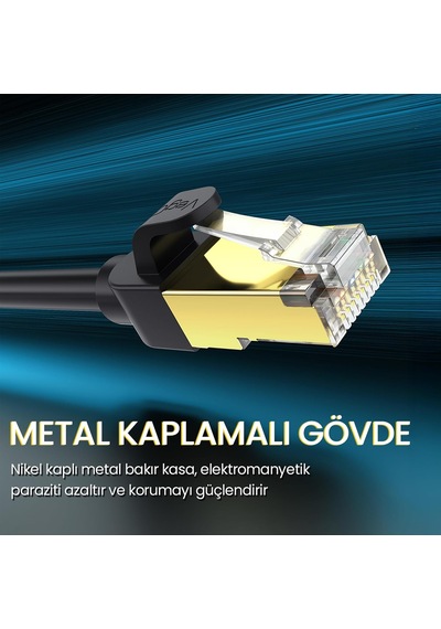 Cat8 40gbps 2000mhz Stp Rj45 Ethernet Kablosu 20 Metre
