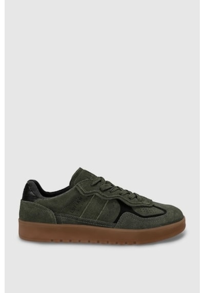 Lufian 112230233 Alex Sneaker Erkek Deri Ayakkabı Haki