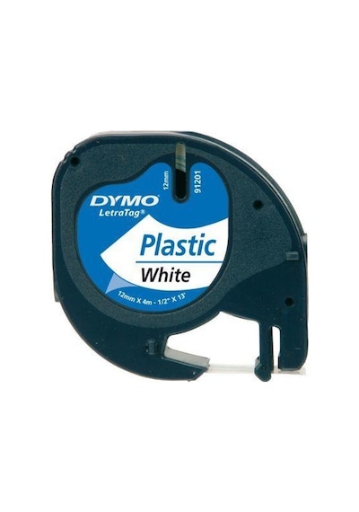 Dymo Letratag Plastık Serıt Etıket Beyaz 91201