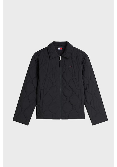 Tommy Jeans Su İtici Kapitoneli Klasik Yaka Mont Kadın Mont Dw0dw22909 Bds Siyah