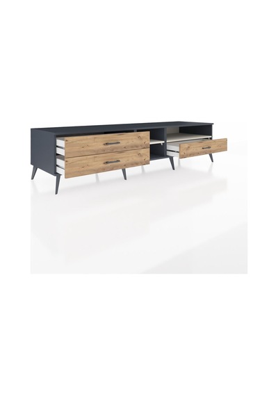 Kronos Tv Ünitesi 2 Raflı 3 Çekmeceli 220x59x51 Antrasit-aytaşı/çam Aytası/atlas Çam - Antrasıt Kronos Tv Ünitesi 2 Raflı 3 Çekmeceli 220x59x51 Antrasit-aytaşı/çam Aytası/atlas Çam - Antrasıt