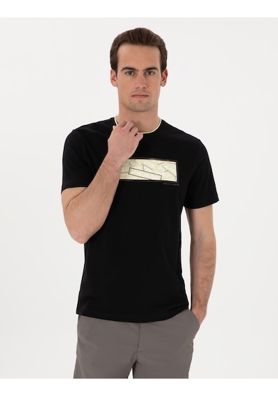 Pierre Cardin Erkek Siyah Tişört 50302577-vr046 Siyah