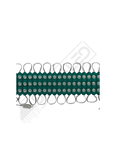 12 Volt Yeşil 1,5 Watt 3 lü Lensli 2835 Reklamcı Modül (10 Adet)