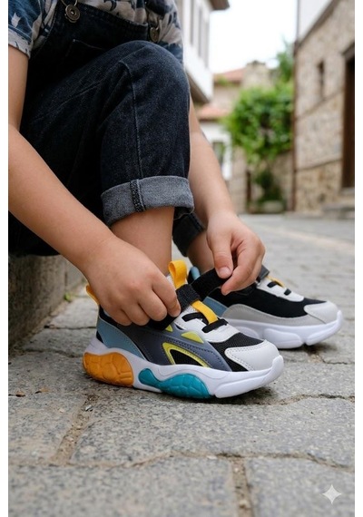 Fort Rory Cool Anatomik Rahat Sneaker Erkek Çocuk Ayakkabı Siyah