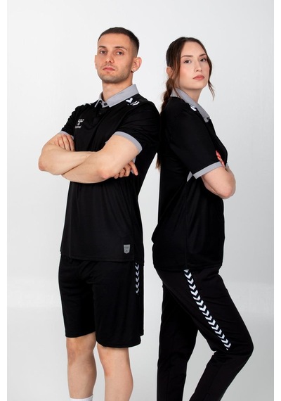 Hummel Otantik Polo Yaka Kamp Tişört Siyah