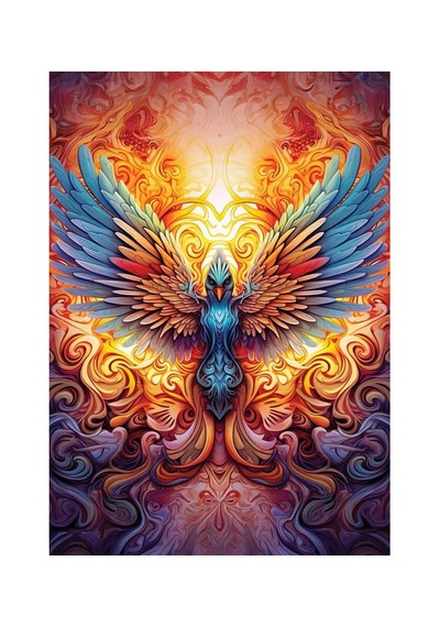 Art Puzzle 1000 Parça Colorful Phoenix Puzzle