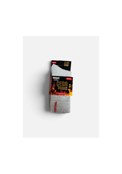 Çega Socks Çega Dikişsiz Kalın Kışlık Termal Çorap 12'li Çok Renkli Çok Renkli