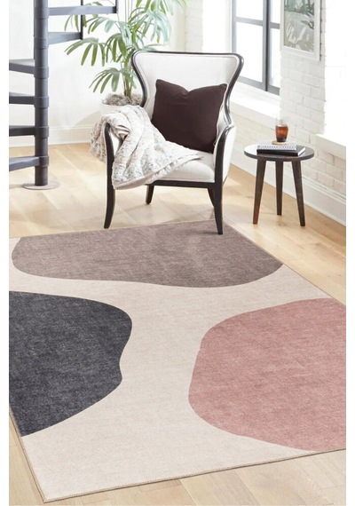 Foldy Modern Desenli Dokuma Taban Dekoratif Renkli Halı Fl 42 Renkli 6