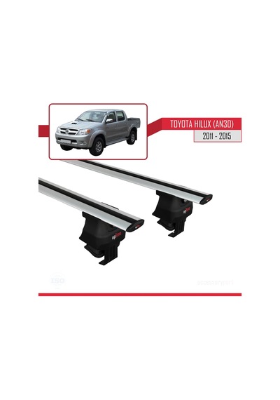 Toyota Hilux An30 2011-2015 Arası İle Uyumlu Ace-4 Ara Atkı Tavan Barı Gri