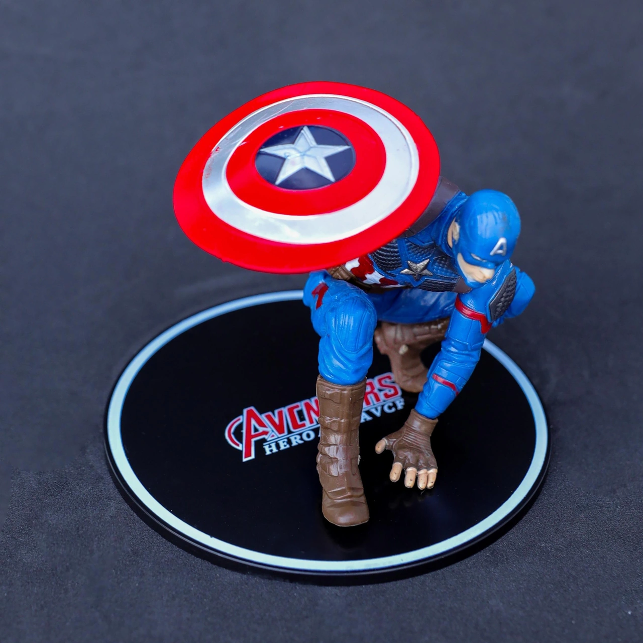 Marvel Avengers Yenilmezler Captain America Özel Stantlı Oyuncak Figür Karakter Masaüstü Biblo Seti Marvel - Avengers