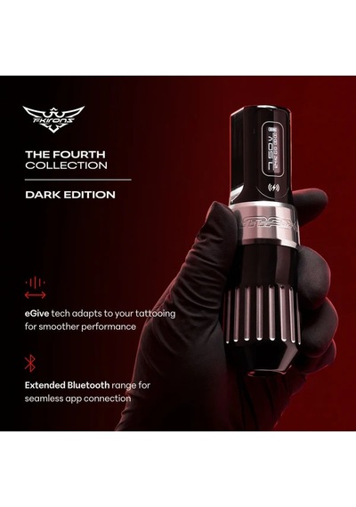 Fk Irons Flux Max The Fourth Collection Dark Edition 4.0mm Çift Bataryalı Kablosuz Dövme Makinesi - Siyah