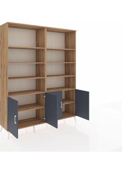 Hyperion Gardrop 10 Raflı 4 Kapaklı 176x44x221 Çam-antrasit/çam Antrasit/çam Hyperion Gardrop 10 Raflı 4 Kapaklı 176x44x221 Çam-antrasit/çam Antrasit/çam