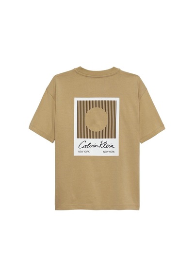 Calvin Klein Erkek Çocuk Tişört Ib0ıb02607 Bej
