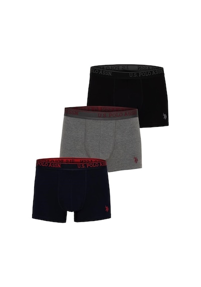 U.S. Polo Assn. Polo Erkek 3 Lü Boxer Çok Renkli