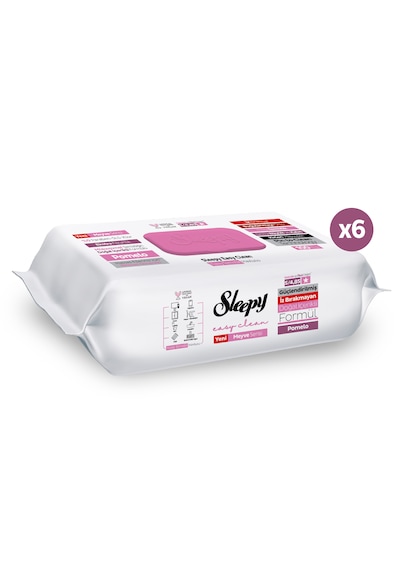 Sleepy Meyve Serisi Yüzey Temizlik Havlusu Mendili Pomelo 6x100 600 Yaprak Beyaz