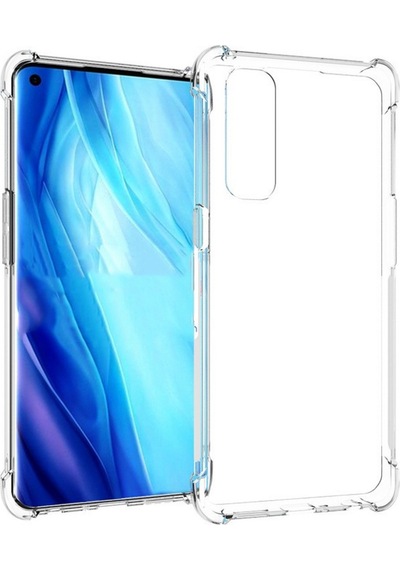 Oppo Reno 4 Pro 4G Kılıf Zore Nitro Anti Shock Silikon Kılıf Renksiz