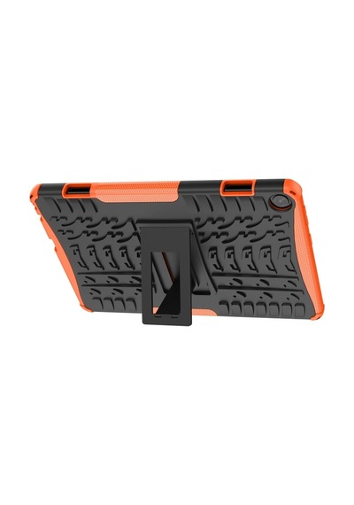 Lenovo Uyumlu Tab M10 3. Nesil Lastik Dokulu Tpu + Pc Tablet Kılıfı Tutuculu