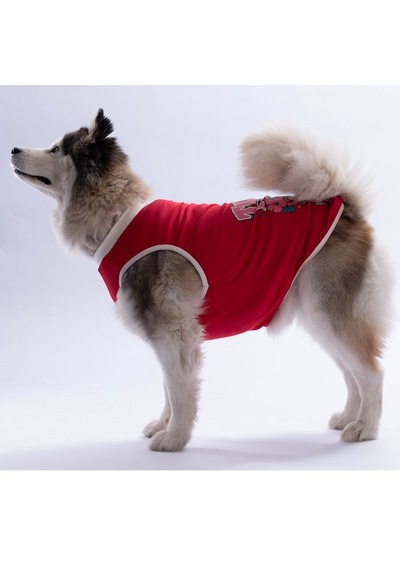 Kırmızı Turtley Over It Büyük Köpek Tişörtü - Köpek Kıyafeti 15 Kg-45 Kg