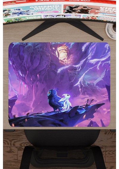 Ori And The Will Of The Wisps Dikişli Kauçuk Oyuncu Mousepad V1 - 48x40 Xl Gaming Mouse Pad