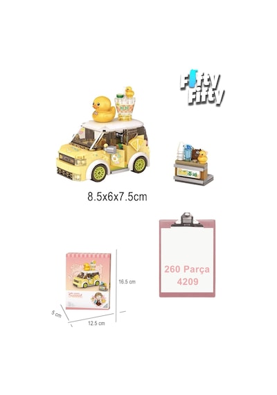 Loz Mini Block Serisi/ Sarı Araba -lz4209 260 Parça Oyuncak Yapım Seti Loz Mini Block Serisi/ Sarı Araba -lz4209 260 Parça Oyuncak Yapım Seti