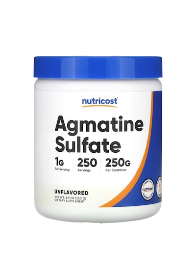 Nutricost, Agmatine Sulfate, Unflavored, 8.9 Oz 250 Gr .usa....