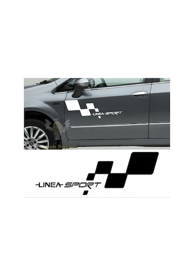 Fiat Linea Sport Araba Sticker. Sağ Ve Sol Set