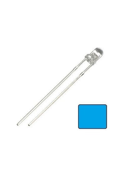 Elektronikport-Led 3Mm Mavi Şeffaf 10 Adet
