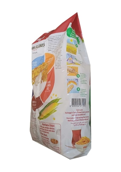 Kellogg's Corn Flakes Kahvaltılık Mısır Gevreği 650 Gr,lif Kaynağ 8'li Paket