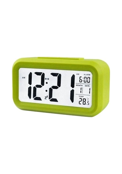 Lcd Işıklı Sensörlü Termometreli Alarmlı Dijital Masa Saati + Pil (253622563) Lcd Işıklı Sensörlü Termometreli Alarmlı Dijital Masa Saati + Pil (253622563)