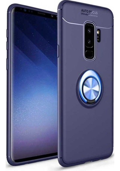 Samsung Uyumlu Galaxy S9 Plus Kılıf Yüzüklü Magnetli Ravel Case