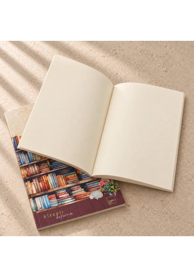 Kitaplı Defter Düşler Serisi Bej - Siyah