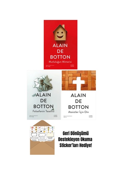Alain De Botton 3 Kitap Set + Okuma Sticker'ları
