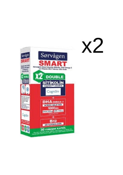 Sorvagen Smart Double Sitikolin 30 Kapsül X2 Adet